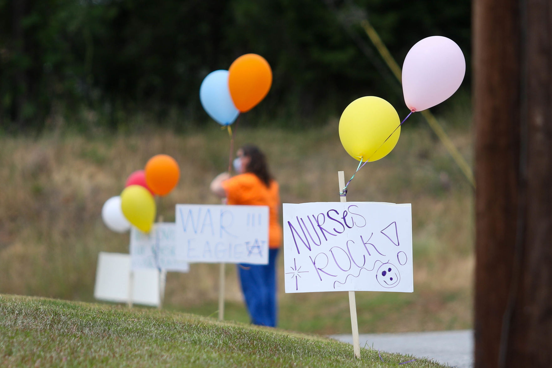 Car parade for Oak Park Nursing Home and Independent Living Community residents